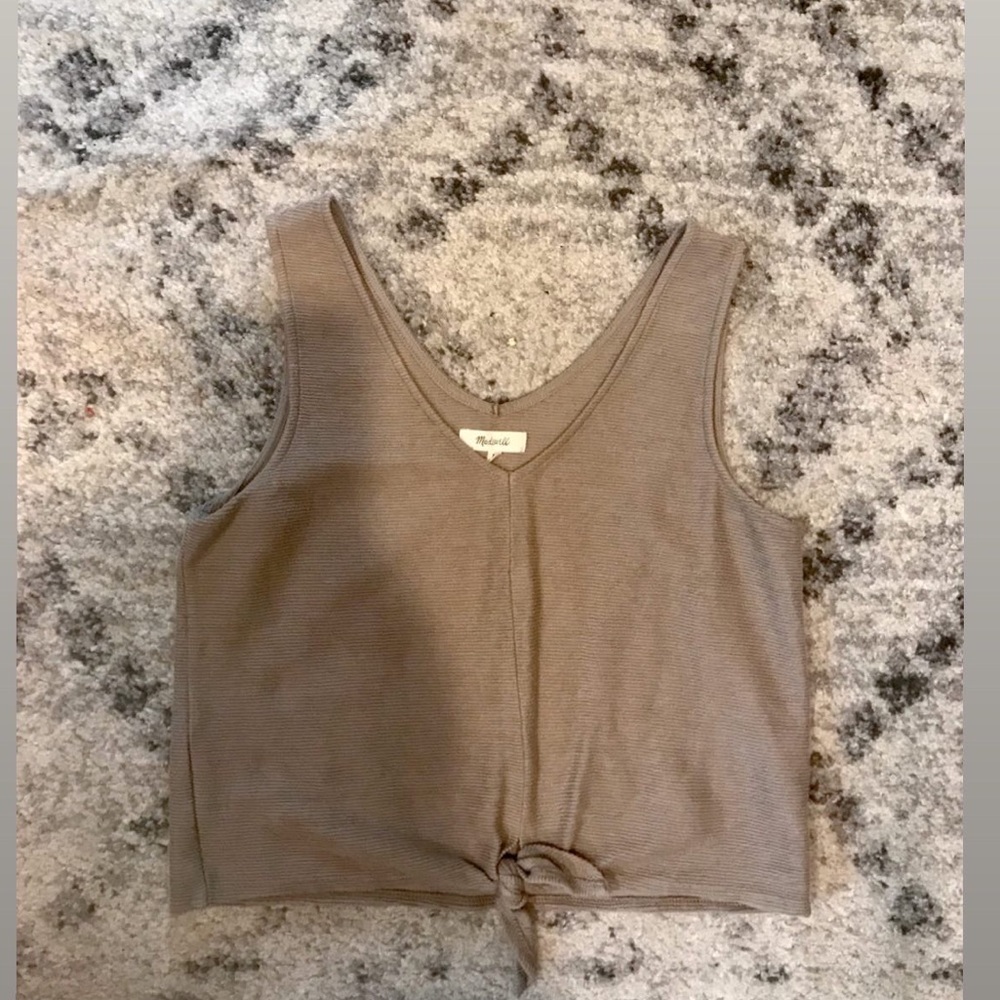Madewell tie-front blouse